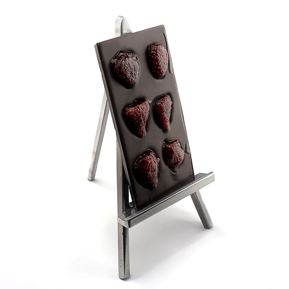 Chocolat noir aux fraises