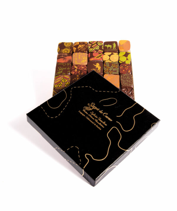 Ballotins chocolats Fantaisie Onyx, Secret de Cacao par Sylvie Faucher